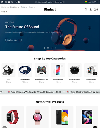 电子产品销售网站