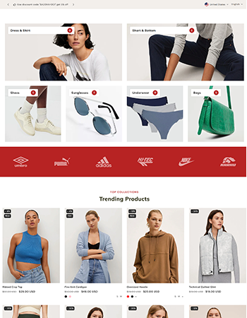 服饰、鞋包、墨镜等时尚单品