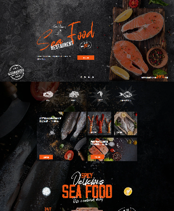 生鲜肉类鱼类海鲜餐厅