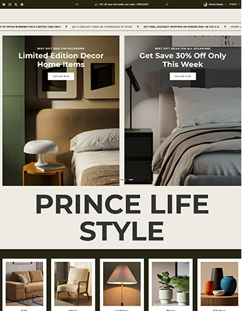 限量版家居装饰用品，有床品、灯具等各类家居物品。