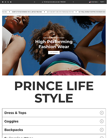 时尚服饰与配饰，如单肩服饰、刺绣包包、比基尼泳装，还有各类时装等