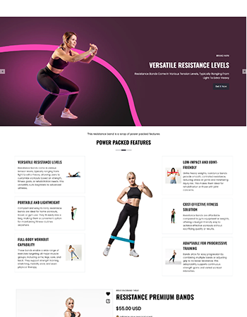 阻力带等健身器材，助力健身训练。