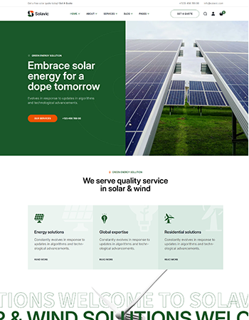 太阳能相关的能源解决方案及服务