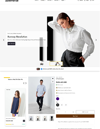 服装类电商平台，主要售卖各类服饰