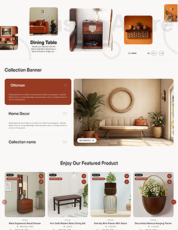 家具类商品，售卖餐桌、奥斯曼凳等各类家具