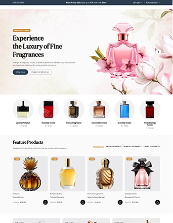 奢华香水，涵盖男士、女士、中性等多