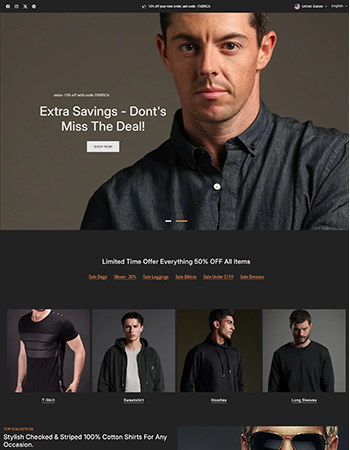 男士服饰类商品