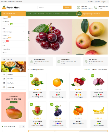 食品果蔬、有机食品店