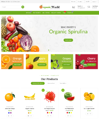 食品果蔬、有机食品店