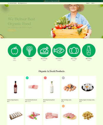 有机食品及相关产品售卖