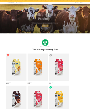 各类 dairy（乳制品）售卖