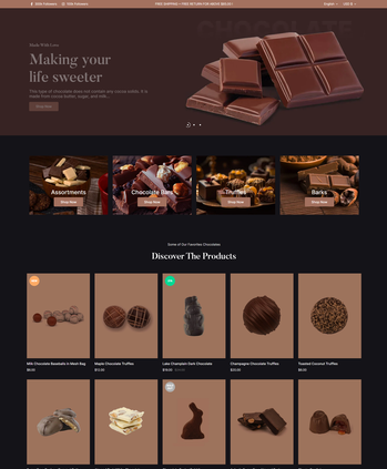 各类巧克力售卖