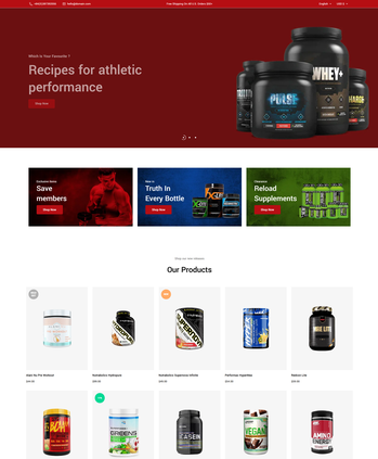 各类健身补剂售卖