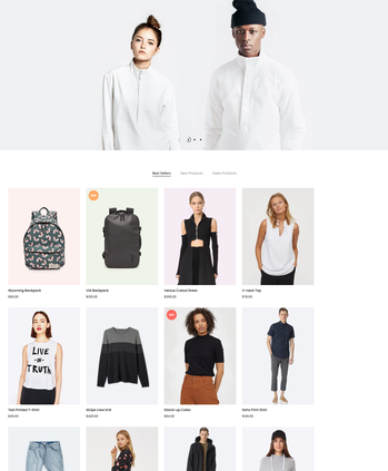 时尚服饰及背包售卖