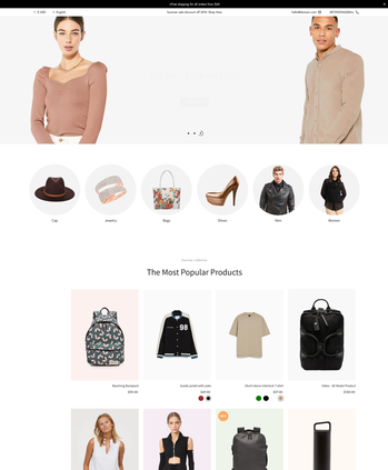 时尚服饰及配饰售卖