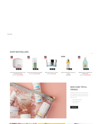 各类护肤品售卖