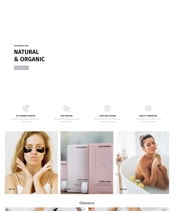 天然有机护肤品售卖