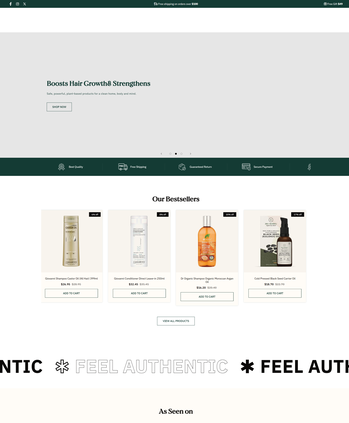 各类美发产品售卖