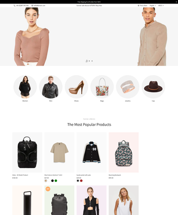 时尚服饰及配饰售卖