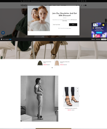 时尚服饰及鞋履售卖