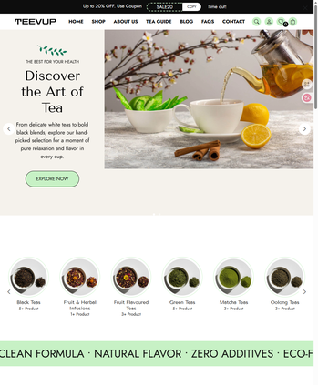 茶悦铺 有机茶饮主题